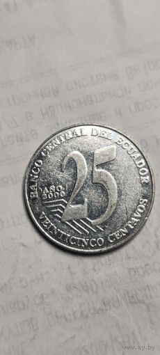 Эквадор 25 сентавос 2000