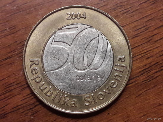 Словения 500 толаров 2004 Георг Вега. Тираж 200.000