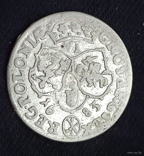 Шостак / шестак / 6 грошей 1683, TLB,  Ян III Собесский Герб Елита - 3 копья