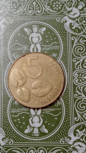 Финляндия 5 марок 1993