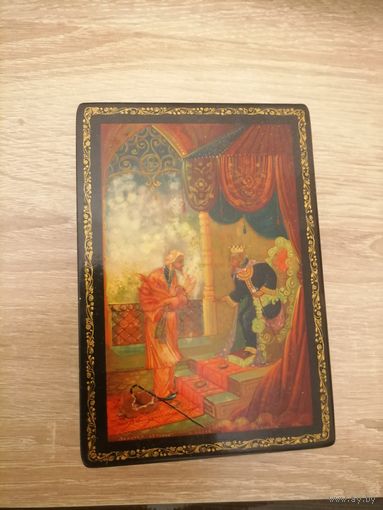 Шкатулка, СССР, золотой петушок, П. Холуй, Х. Ловкачев