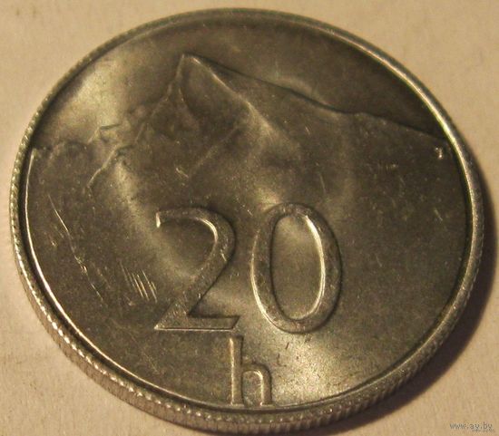 Словакия 20 гелеров 1994