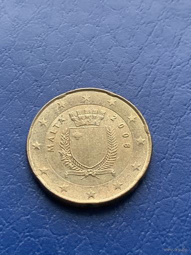 Мальта 20 евроцентов 2008 г