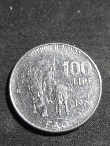 Италия 100 лир 1979 ФАО