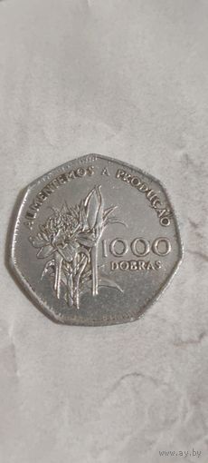 Сан томе и Принсипи 1000 добрас 1997