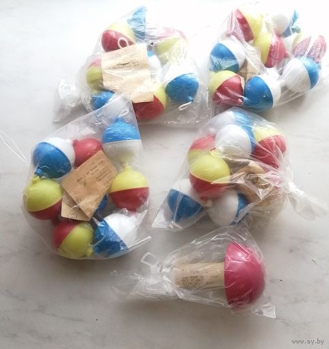 5 новых погремушек БССР. Запечатаны. Лотом