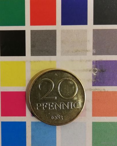 ГДР 20 пфеннигов 1983