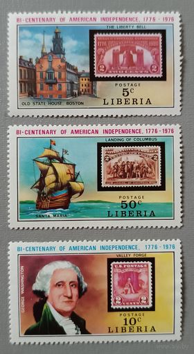 200 лет независимости США. Либерия, 1975