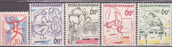 Чехословакия 1965 год (серия**) Спорт 1965 года, //АВГ