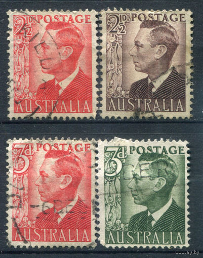 Австралия - 1950г. - король Георг VI - 4 марки - полная серия, гашёные [Mi 200-203]. #3-WB-91-A-1