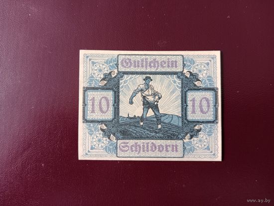 Австрия 10 геллеров 1920