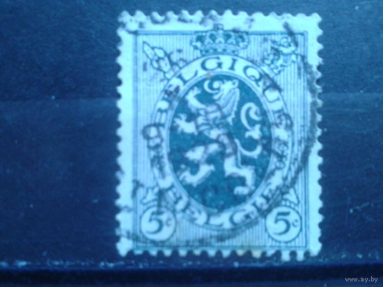 Бельгия 1929 Стандарт, герб  5 сантимов