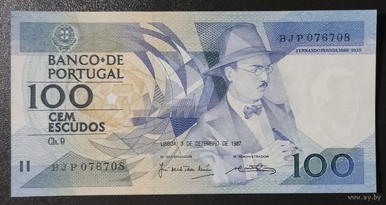 100 эскудо 1987 года - Португалия - UNC