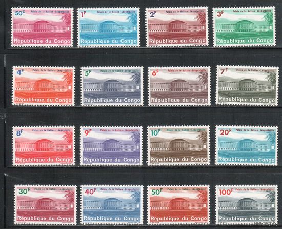 Конго-1964,(Мих.191-206)  ** , Стандарт, Архитектура. (полная серия)