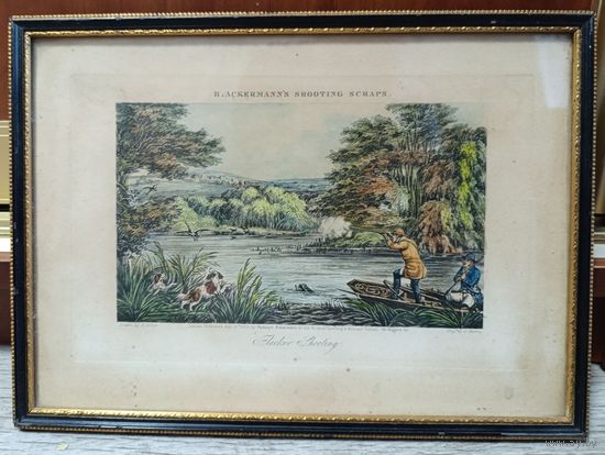 Гравюра антикварная