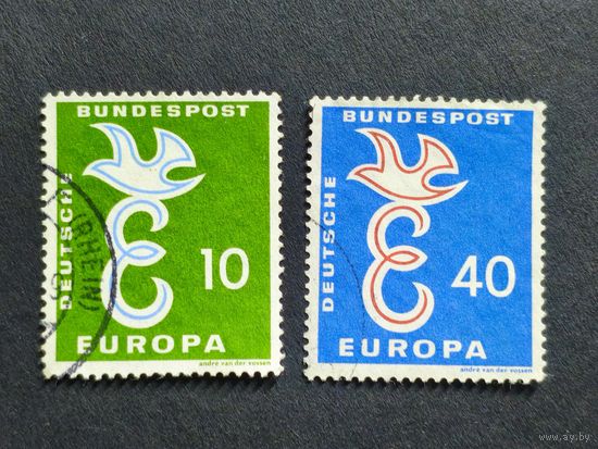 Германия 1958. Европа (C.E.P.T.) 1958 - Буква "Е". Полная серия