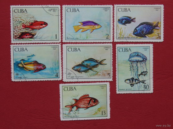 Куба 1969г. Морская фауна.