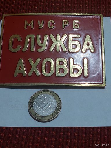 Значок " Служба Охраны пластик "