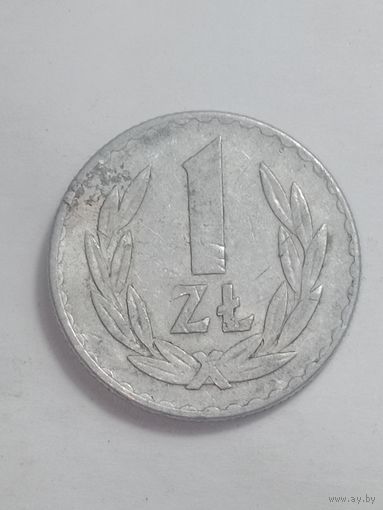 Польша 1 злотый 1949 года .