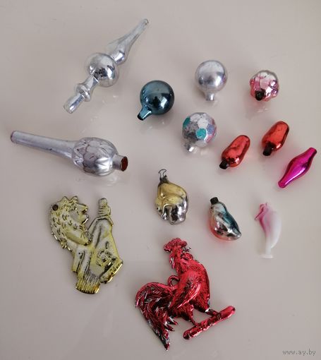 Игрушки елочные малютки СССР и др лотом