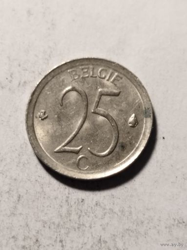 Бельгия 25 сентим 1964