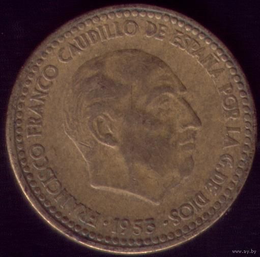 1 Песета 1953(56) год Испания