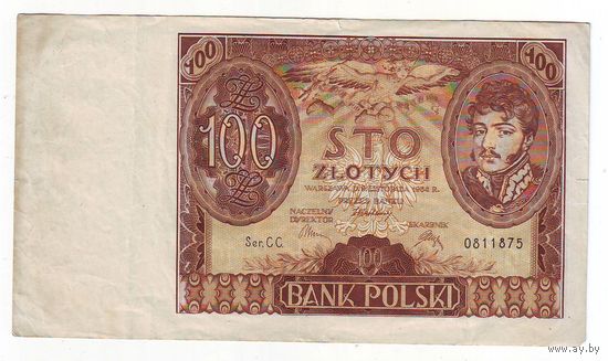 Польша, 100 злотых 1934 г.