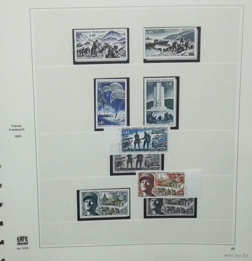 ФРАНЦИЯ.Хронология.РАСПРОДАЖА АЛЬБОМА ПОСТРАНИЧНО !Могут встречаться аккуратные наклейки! СОСТОЯНИЕ НА ФОТО !