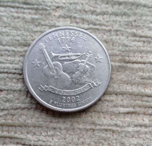 Werty71 США 1 квотер 25 центов 2002 D Теннеси