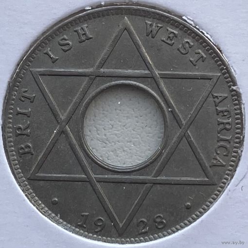 Британская Западная Африка 1/10 пенни 1928 г. В холдере