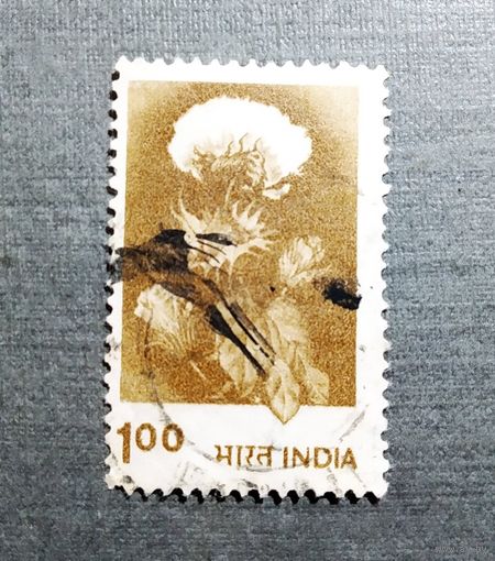 Марка Индия 1980 год Флора