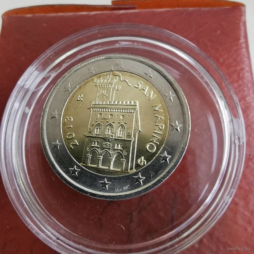 2 евро 2013 Сан Марино UNC из ролла