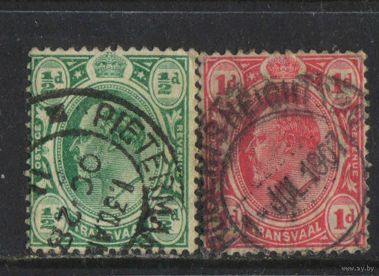GB Колонии Трансвааль 1905  EVII Надп Стандарт #131-2.