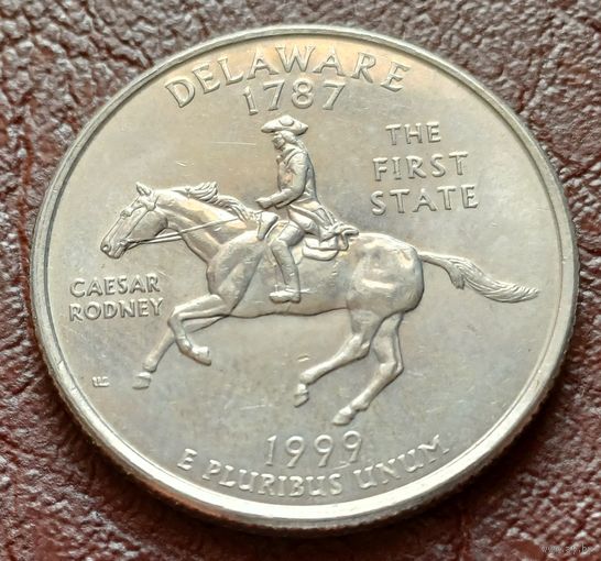 США 25 центов , D 1999 Квотер штата Делавэр   ( 2-2-5 )