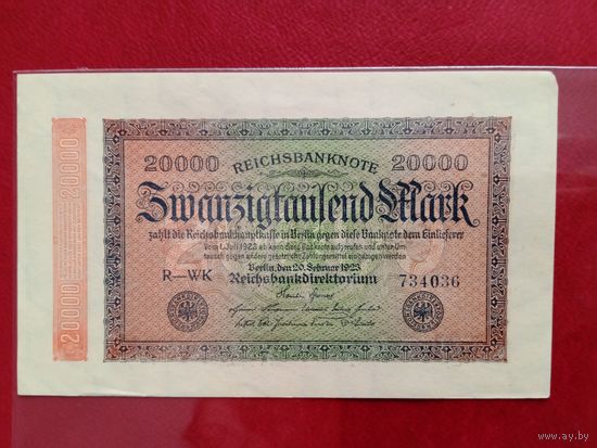 20000 марок. Германия.