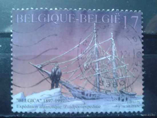 Бельгия 1997 Корабль Белгика во льдах, экспедиция в Антарктику - 100 лет