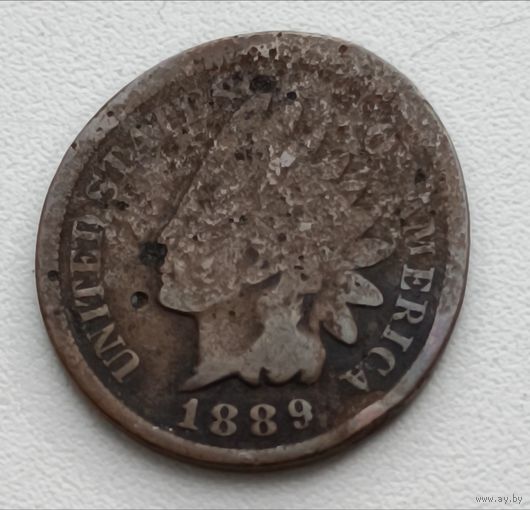 США. 1 цент 1889 года.