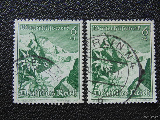Германия. Третий Рейх. 1938 год. Флора. Марка с лево.