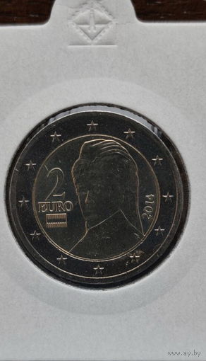 Австрия 2 евро 2014 XF