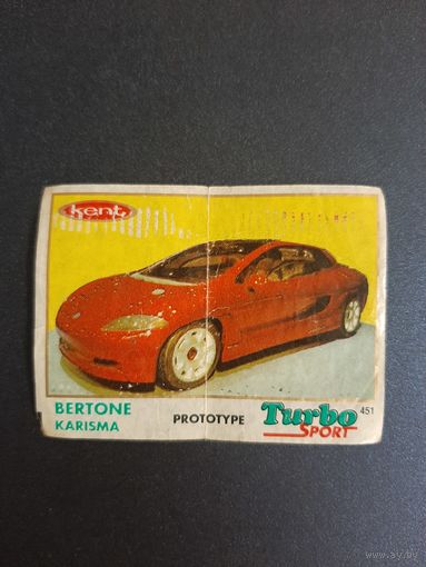 Вкладыш TURBO SPORT, ТУРБО СПОРТ мята. В коллекцию.