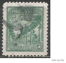 Филиппины. Пальмовая аллея. 1947г. Mi#467.