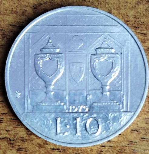 Сан-Марино 10 лир 1979 UNC