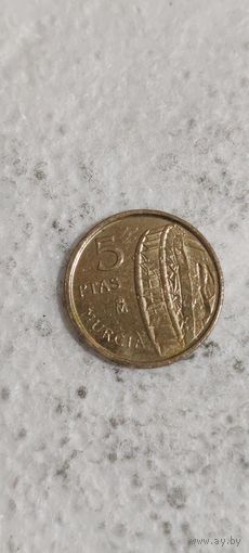 Испания 5 песет 1999