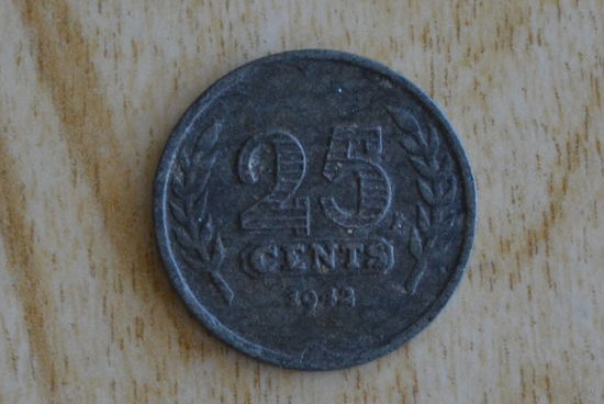 Нидерланды 25 центов 1942