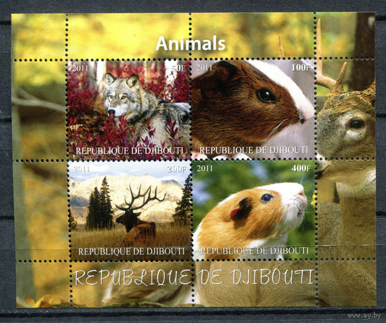 Джибути - 2011г. - Животные - MNH - 1 малый лист