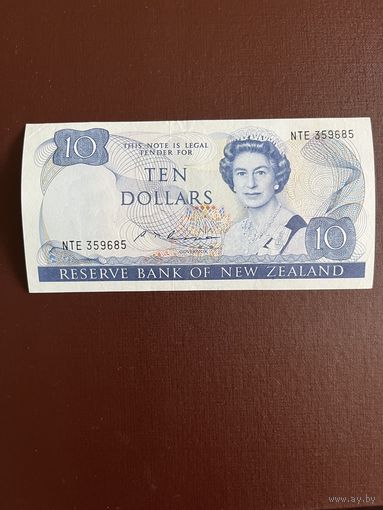 Новая Зеландия 10 долларов 1989 1992 г D.T. Brash