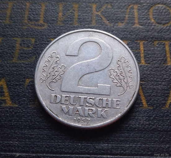 2 марки 1957 (A) Германия ГДР #01