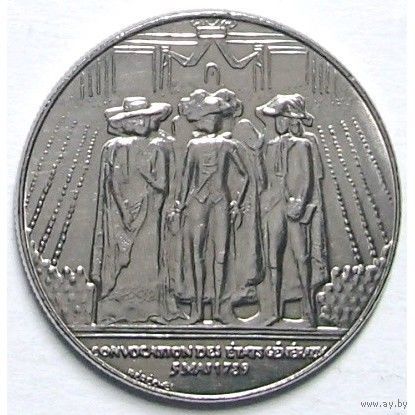 Франция 1 франк, 1989 200 лет генеральным штатам UNC