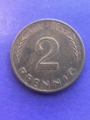 Германия ФРГ 2 пфеннига 1979 J