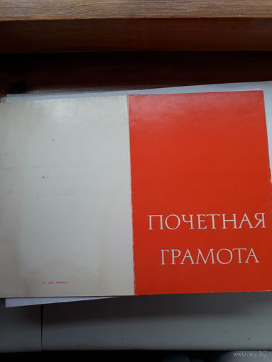 Почетная грамота Бел. Общества слепых Могилев